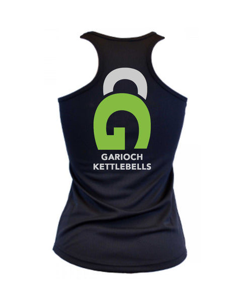 GKB Black Racer Back Tank - Mesh