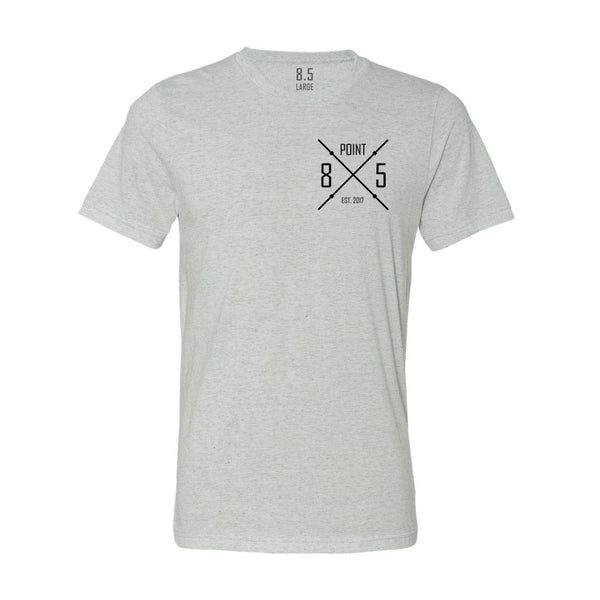 White Barbell Tee