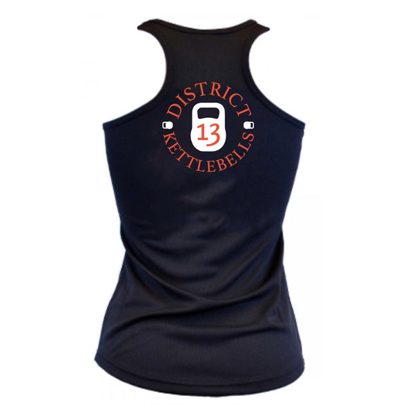 District 13 Black Mesh Tank