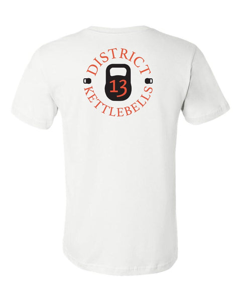 District 13 White Tee - Unisex