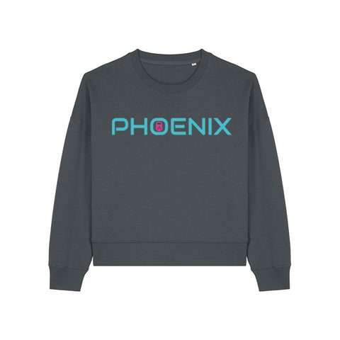 Ladies Cropped Relaxed Fit Sweatshirt