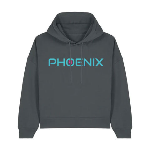 Ladies Relaxed Fit Cropped Hoodie