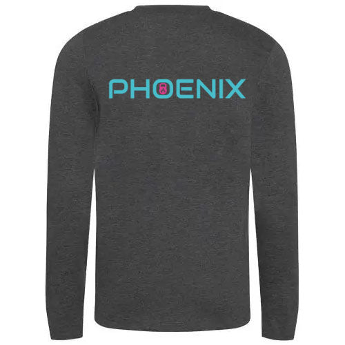 Pheniox Long Sleeve T-Shirt - Charcoal