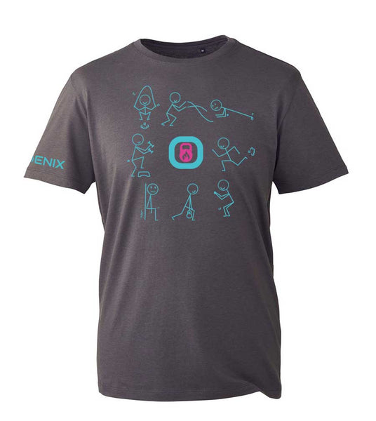 Saturday Circuits Charcoal T-shirt