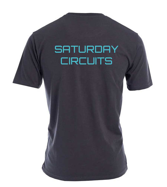 Saturday Circuits Charcoal T-shirt