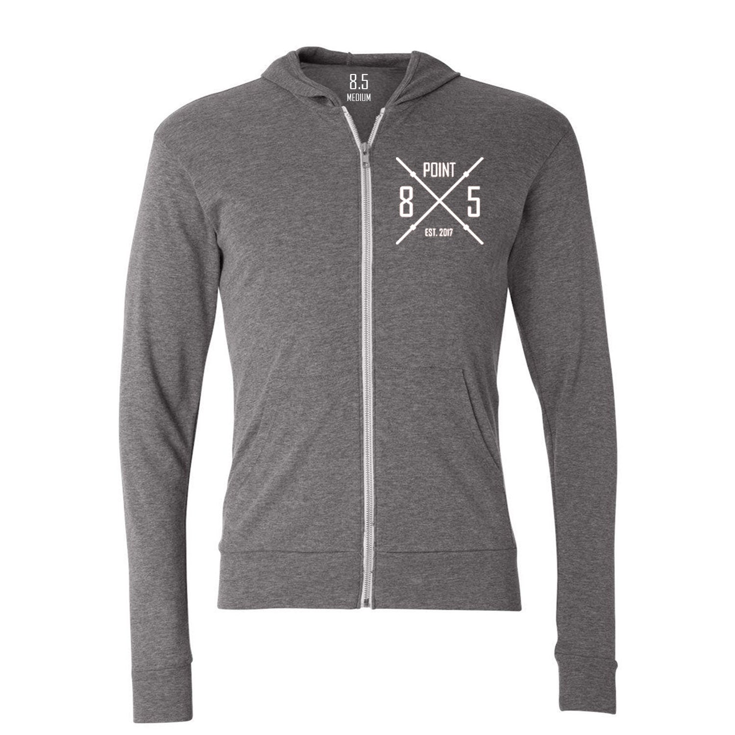 Grey Lightweight Barbell Hoodie