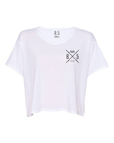 White Barbell Boxy Tee