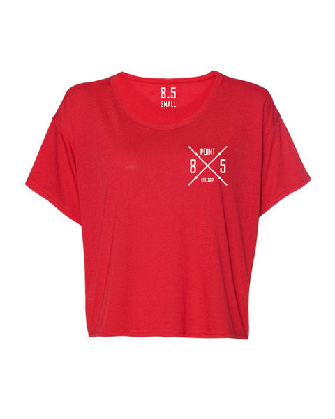 Red Barbell Boxy Tee